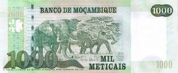 P148 Mozambique 1000 Meticals