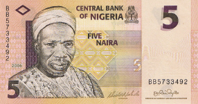 P32aNigeria 5 Naira Year 2006