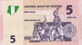 P32aNigeria 5 Naira Year 2006
