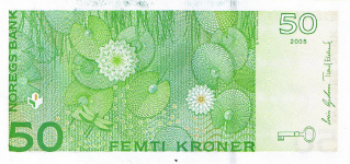 P46d Norway 50 Kroner year 2008