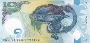 P30 Papua New Guinea 10 Kina Year 2007