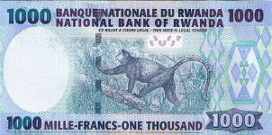 P31 Rwanda 1000 Francs Year 2008 Other bankname