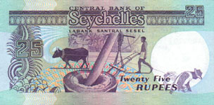 P33 Seychelles 25 Rupees Year nd