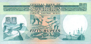 P34 Seychelles 50 Rupees Year nd