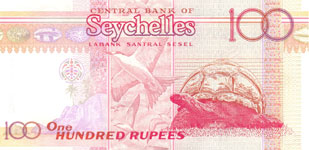 P39 Seychelles 100 Rupees Year nd