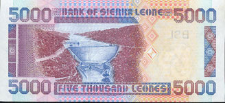 P27c Sierra Leone 5000 Leones Year 2006