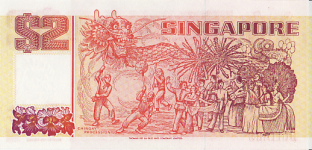 P27 Singapore 2 Dollar year nd