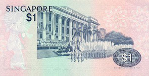 P 9 Singapore 1 Dollar Year nd