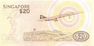 P12 Singapore 20 Dollar Year nd