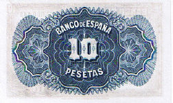 P 86 Spain 10 Pesetas Year 1935