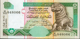 P115a/d Sri Lanka 10 Rupees Year 2001/05