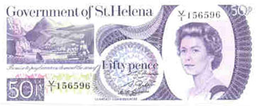 P 5 St Helena 50 Pence Year nd