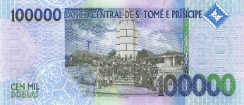 P69b St Thomas & Prince 100.000 Dobras Year 2010