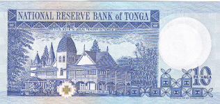 P34uu Tonga 10 Pa'anga Year nd