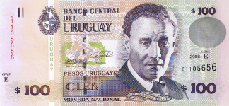 P 88a Uruguay 100 Pesos year 2008