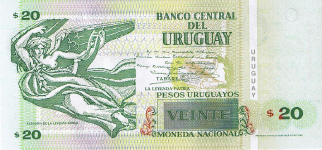 P 86a Uruguay 20 Pesos year 2011