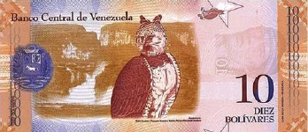 P 90 Venezuela 10 Bolivares year 2007