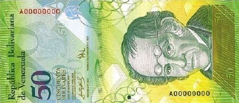 P 92 Venezuela 50 Bolivares Year 2007