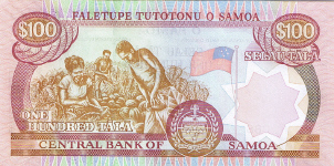 P37 Western Samoa 100 Tala Year 2005