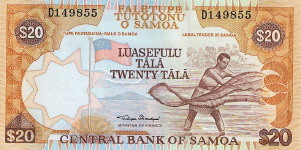 P35a Western Samoa 20 Tala Year nd (2002)
