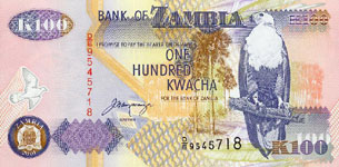 Zambia P38S-100 Kwacha Year 1992 SPECIMEN