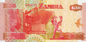 P37d Zambia   50 Kwacha Year 2003
