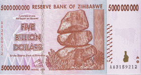 P 84 Zimbabwe 5 billion Dollar 2008