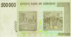 P 76 Zimbabwe 500.000 Dollar 2008